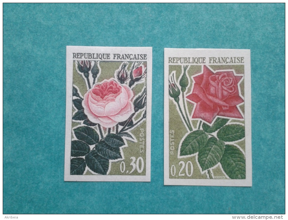 Série 1356/57 ** ND  Roses. TTB. Cote 140 € - 1961-1970