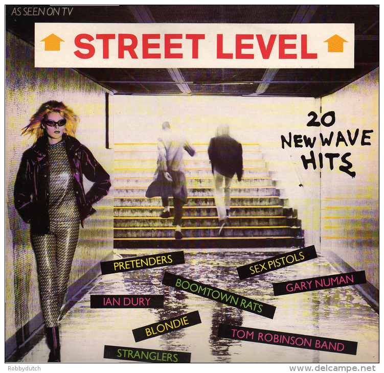 * LP *  STREET LEVEL (20 New Wave Hits) - SEX PISTOLS / STRANGLERS / IAN DURY / BLONDIE A.o. - Punk