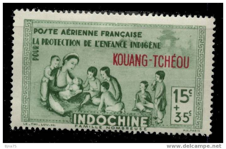 Kouang-Tchéou Poste Aérienne    N° YT 1*   -   Cote 1 Euro - Unused Stamps