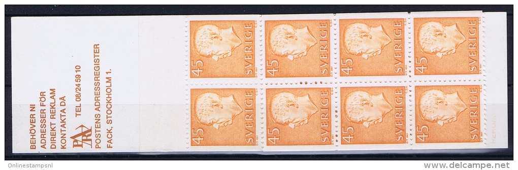 Sweden 1964, Facit H 186A , MNH/** Mi 523 - 1951-80