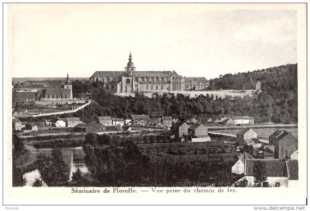 Floreffe-(Province De Namur) -Le Séminaire- Vue Prise Du Chemin De Fer-Le Pont Sur La Sambre - Floreffe