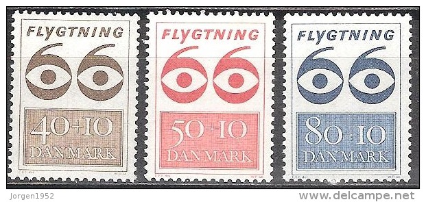 DENMARK  # 40+10, 50+10, 80+10 ØRE** FROM YEAR 1966 (F) - Nuevos