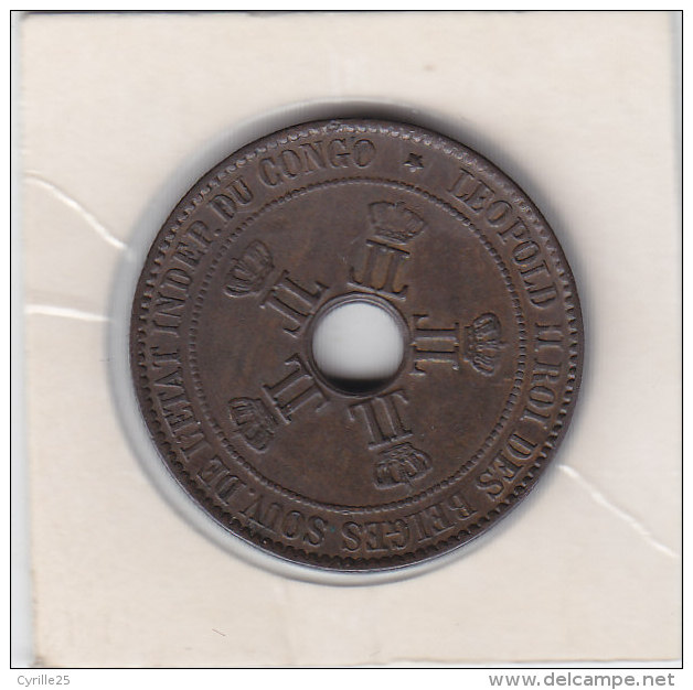 10 CENTIMES Bronze CONGO-BELGE 1889 Qualité+++++++++++++++++++++++++++++++ - 1885-1909: Leopoldo II