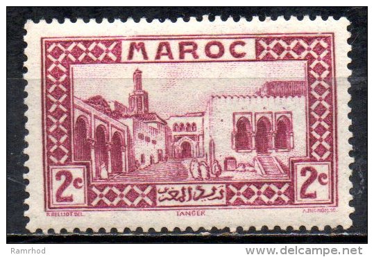 FRENCH MOROCCO 1933 Sultan´s Palace, Tangier  - 2c. - Mauve   MH - Unused Stamps