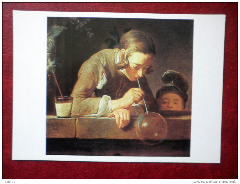 Painting By Jean-Baptiste-Siméon Chardin - Soap Bubbles - French Art - Unused - Schilderijen