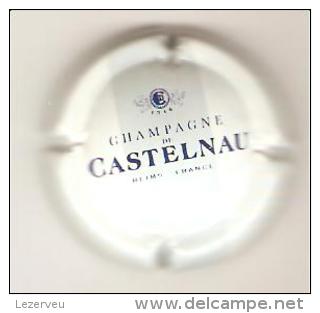 CAPSULE MUSELET CHAMPAGNE DE CASTELNAU (noir Sur Blanc Légère Bande Grise) - La Goutte D'Or