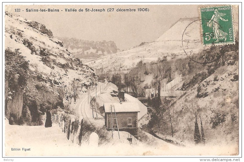 Dépt 39 - SALINS-LES-BAINS - Vallée De Saint-Joseph (27 Décembre 1906) - Neige - Autres & Non Classés