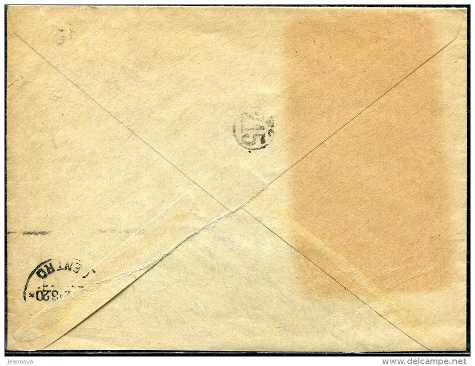 MAROC - N° 44, OBL. CASABLANCA LE 3/4/1916 POUR NAPLES, SUR LETTRE DU CONSULAT ITALIEN  - TB - Covers & Documents