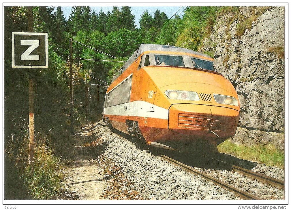 Dépt 39 - SUPT - Le TGV - P.S.E. "Cisalpin" Paris-Lyon - Lausanne. Forêt De Joux, Sortie Du Tunnel Montrainçon - (train) - Autres & Non Classés