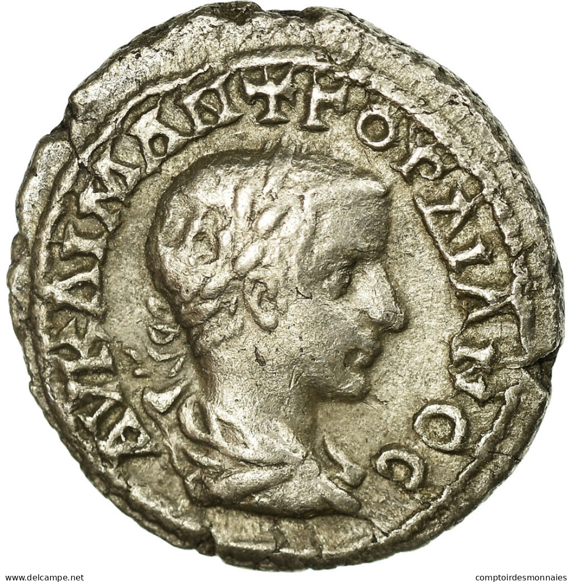 Monnaie, Gordien III, Drachme, Caesarea, TTB+, Argent - Röm. Provinz