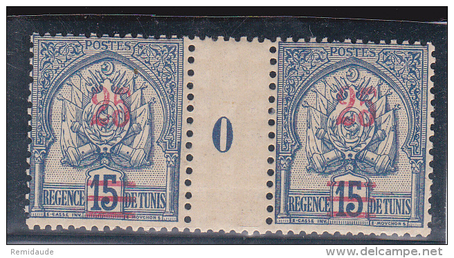 TUNISIE - YVERT N°28 ** MILLESIME 1900 - COTE =  85 EUR. - - Neufs