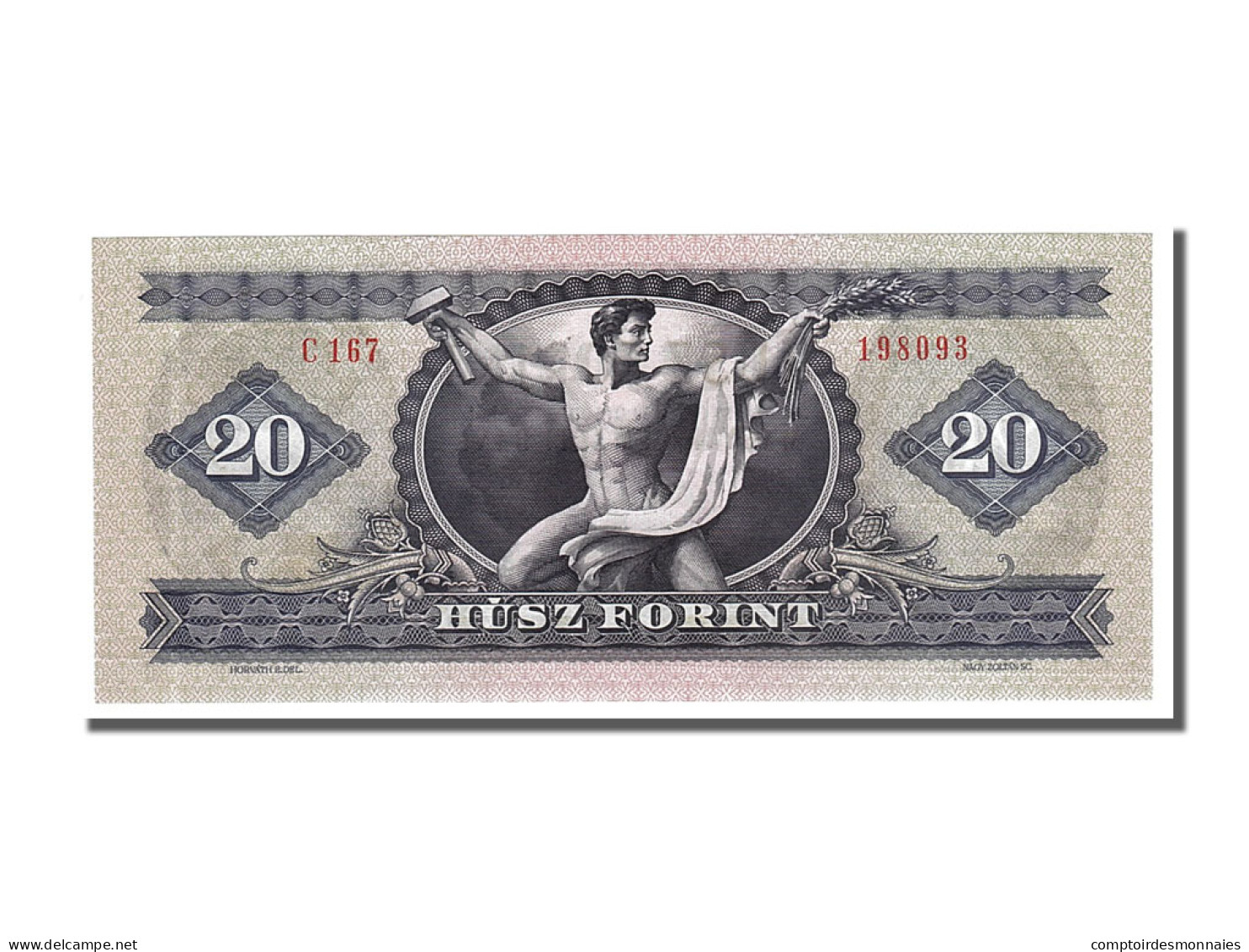 Billet, Hongrie, 20 Forint, 1975, 1975-10-28, NEUF - Hungría