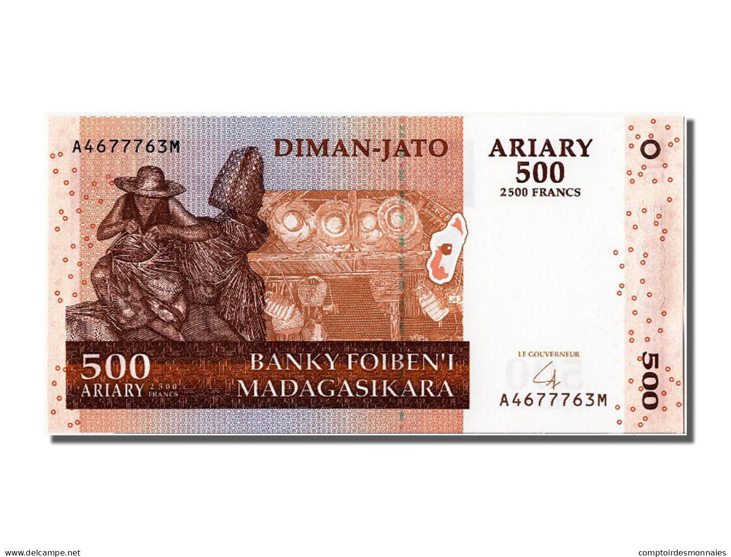 Billet, Madagascar, 500 Ariary, 2004, NEUF - Madagascar