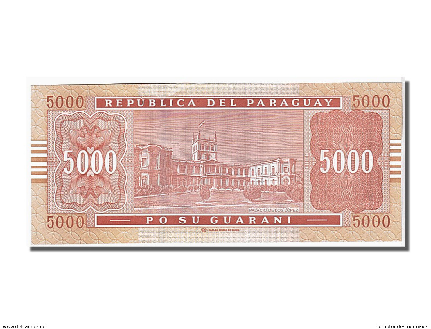 Billet, Paraguay, 5000 Guaranies, 2010, KM:223c, SPL - Paraguay