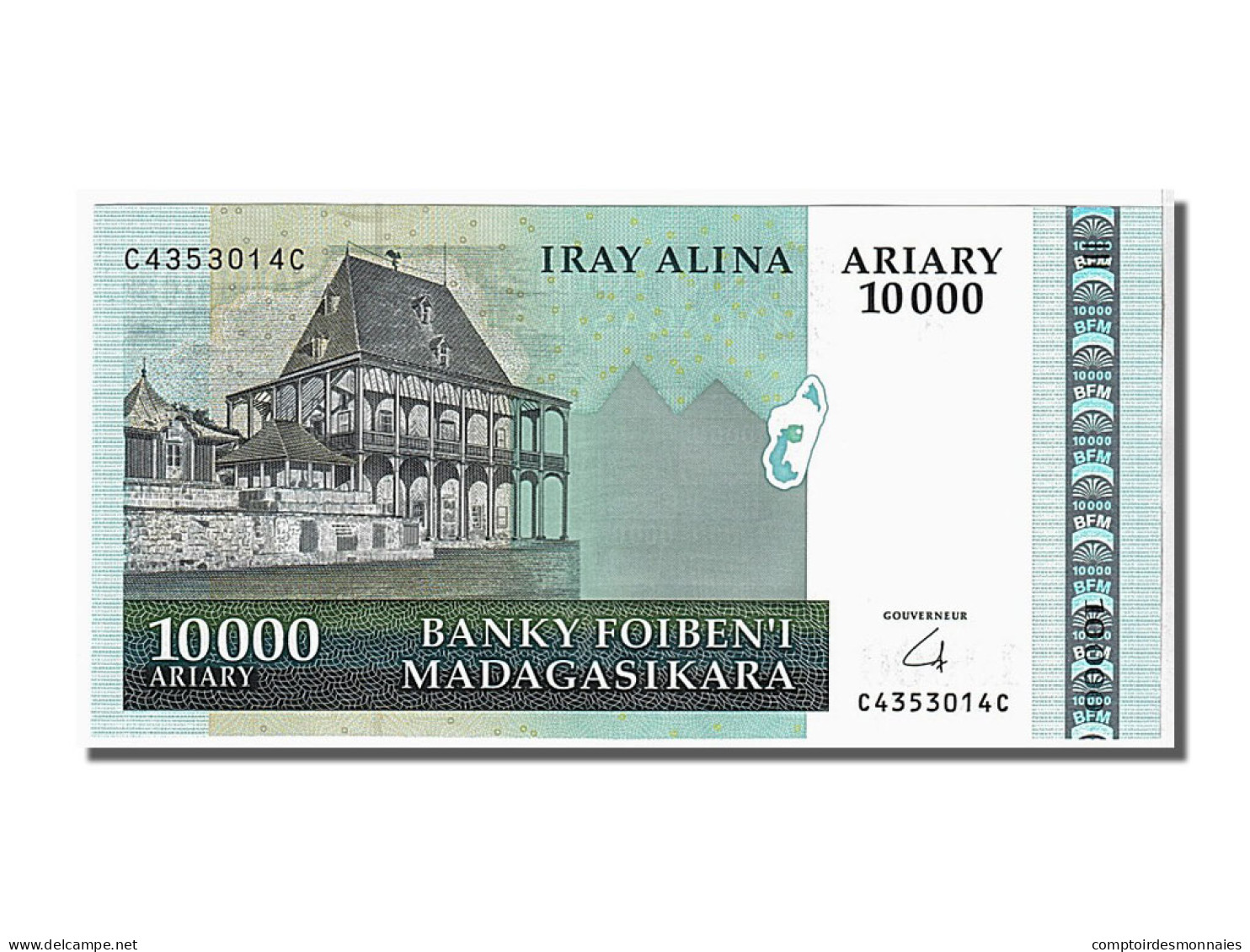 Billet, Madagascar, 10,000 Ariary, 2006, KM:92b, NEUF - Madagascar