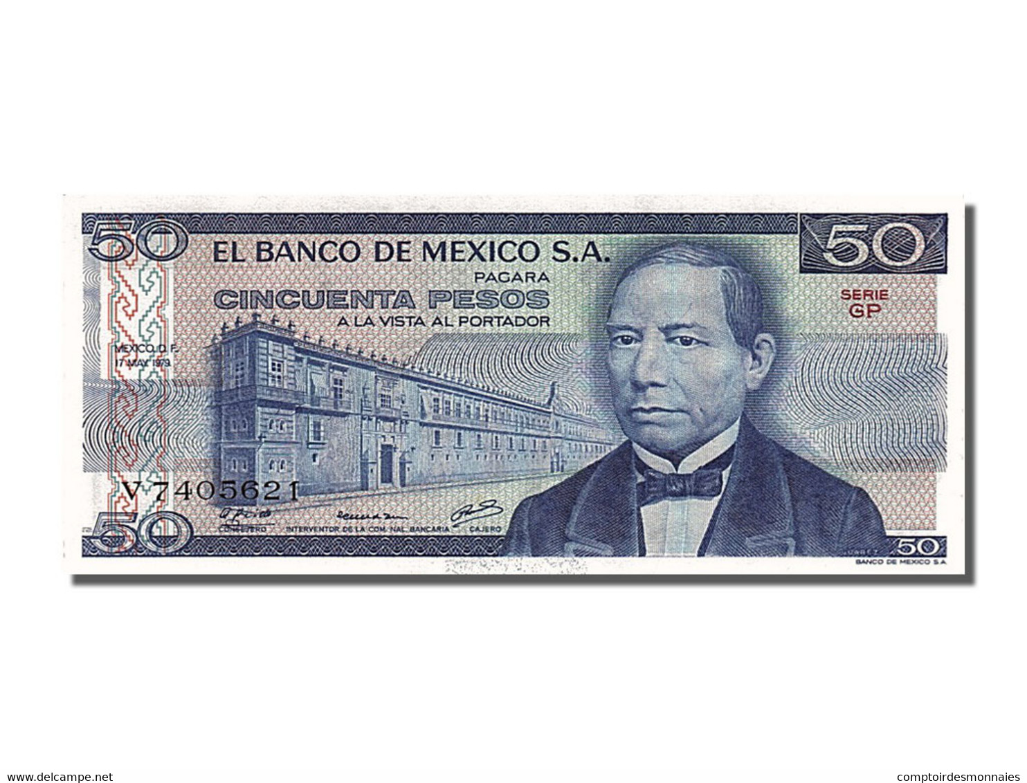 Billet, Mexique, 50 Pesos, 1979, 1979-05-17, NEUF - Mexique