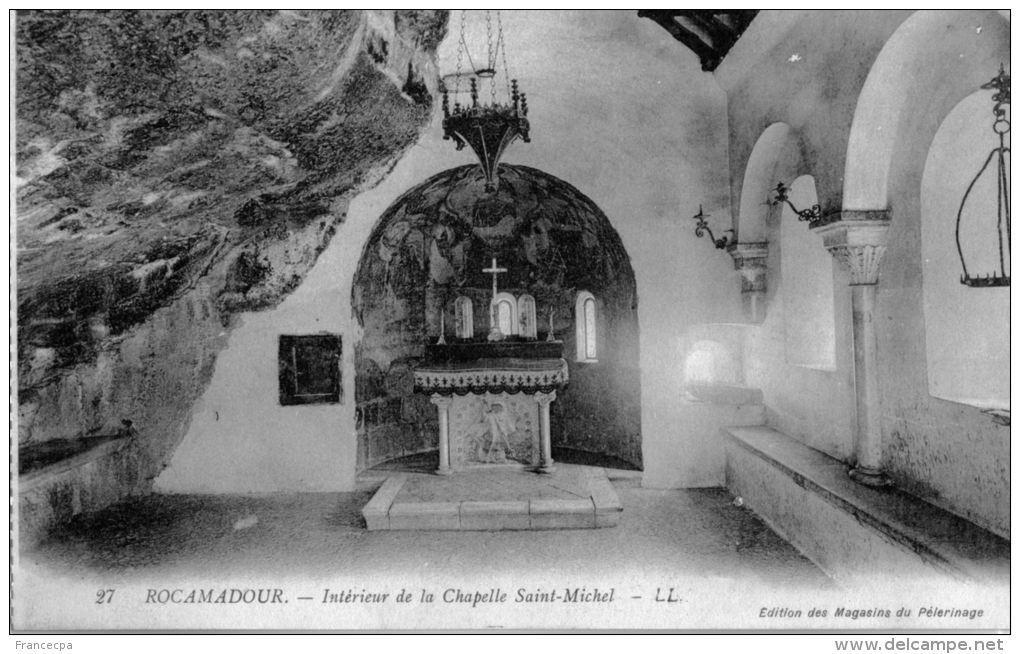 46-037 - ROCAMADOUR - Intérieur De La Chapelle Saint Michel - Rocamadour