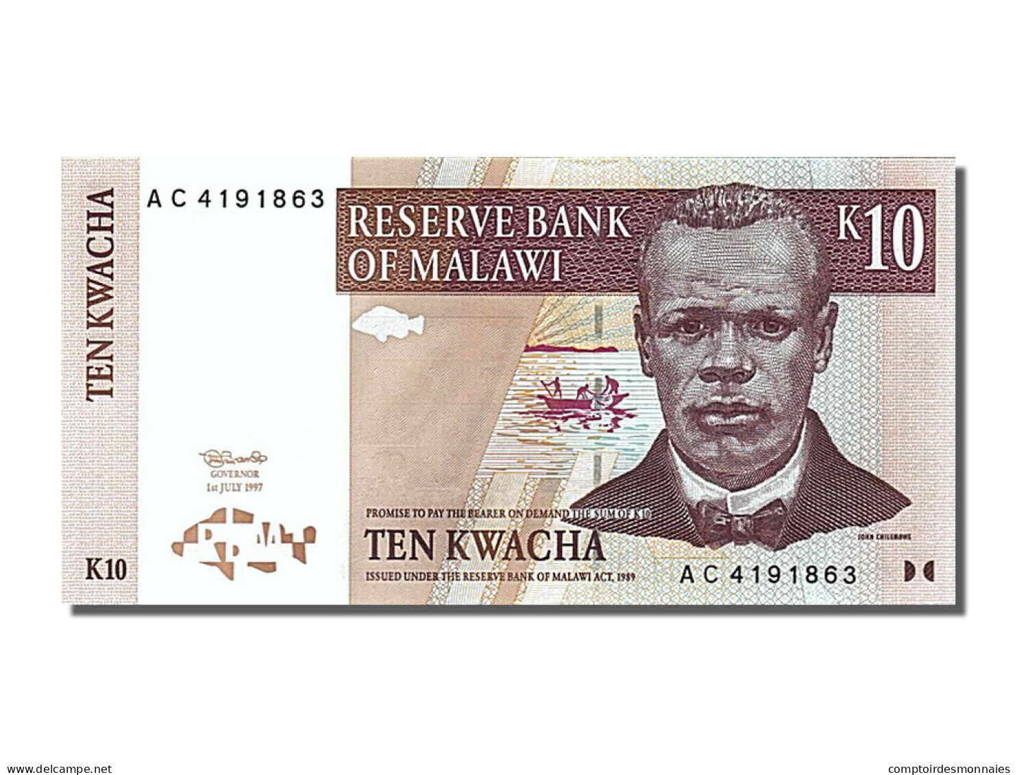 Billet, Malawi, 10 Kwacha, 1997, 1997-07-01, SPL - Malawi