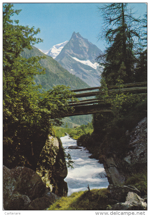 SUISSE,HELVETIA,SWISS,SWITZERLAND,CHANDOLIN,VALAIS ,ZINAL,SIERRE,PIED WEISSHORN,BESSO,vall D´anniviers,pont En Bois - Anniviers