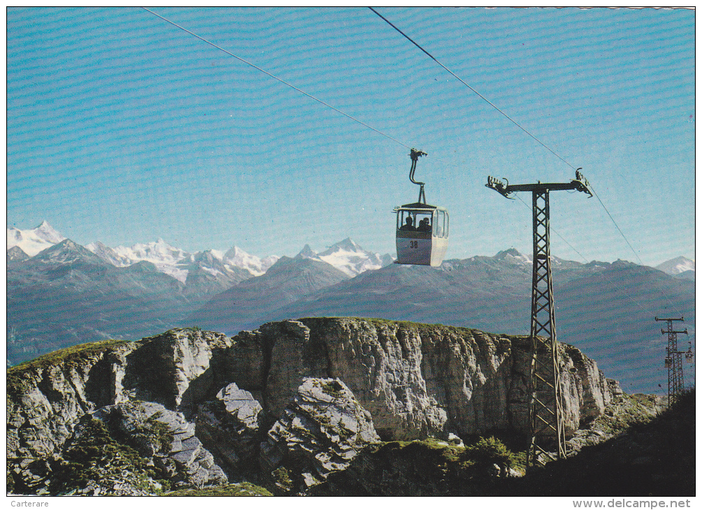 SUISSE,HELVETIA,SWISS,SWITZERLAND,SCHWEIZ,SVIZZERA ,VALAIS,CRANS MONTANA,telecabine,teleferique - Crans-Montana