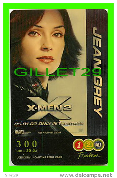 TÉLÉCARTES, THAILANDE - CINÉMA, FILM, X-MEN2 ( JEAN GREY) - 12/2005 - PHONECARDS - - Cinéma