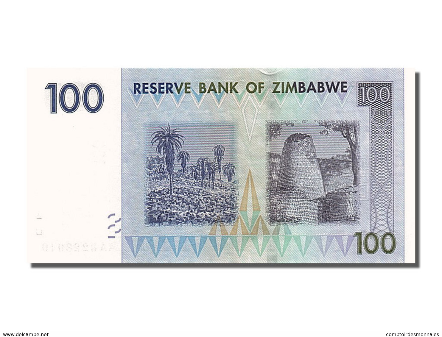 Billet, Zimbabwe, 100 Dollars, 2008, 2008-08-01, SPL - Simbabwe