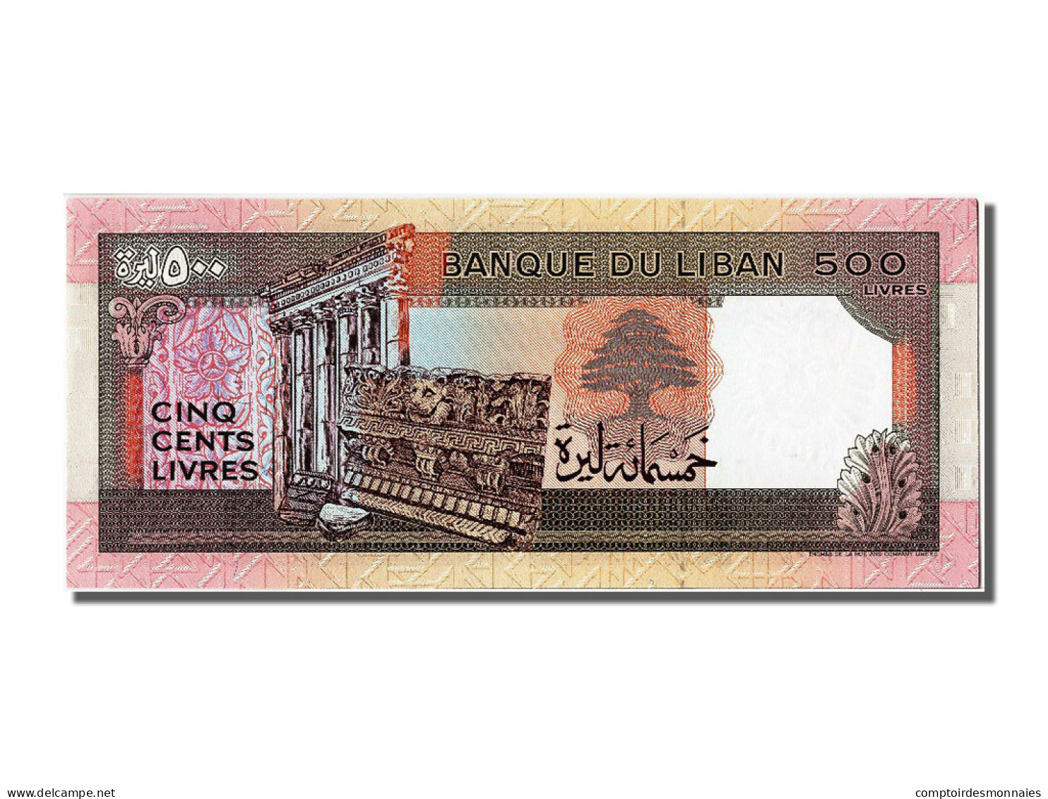 Billet, Lebanon, 500 Livres, 1988, NEUF - Lebanon