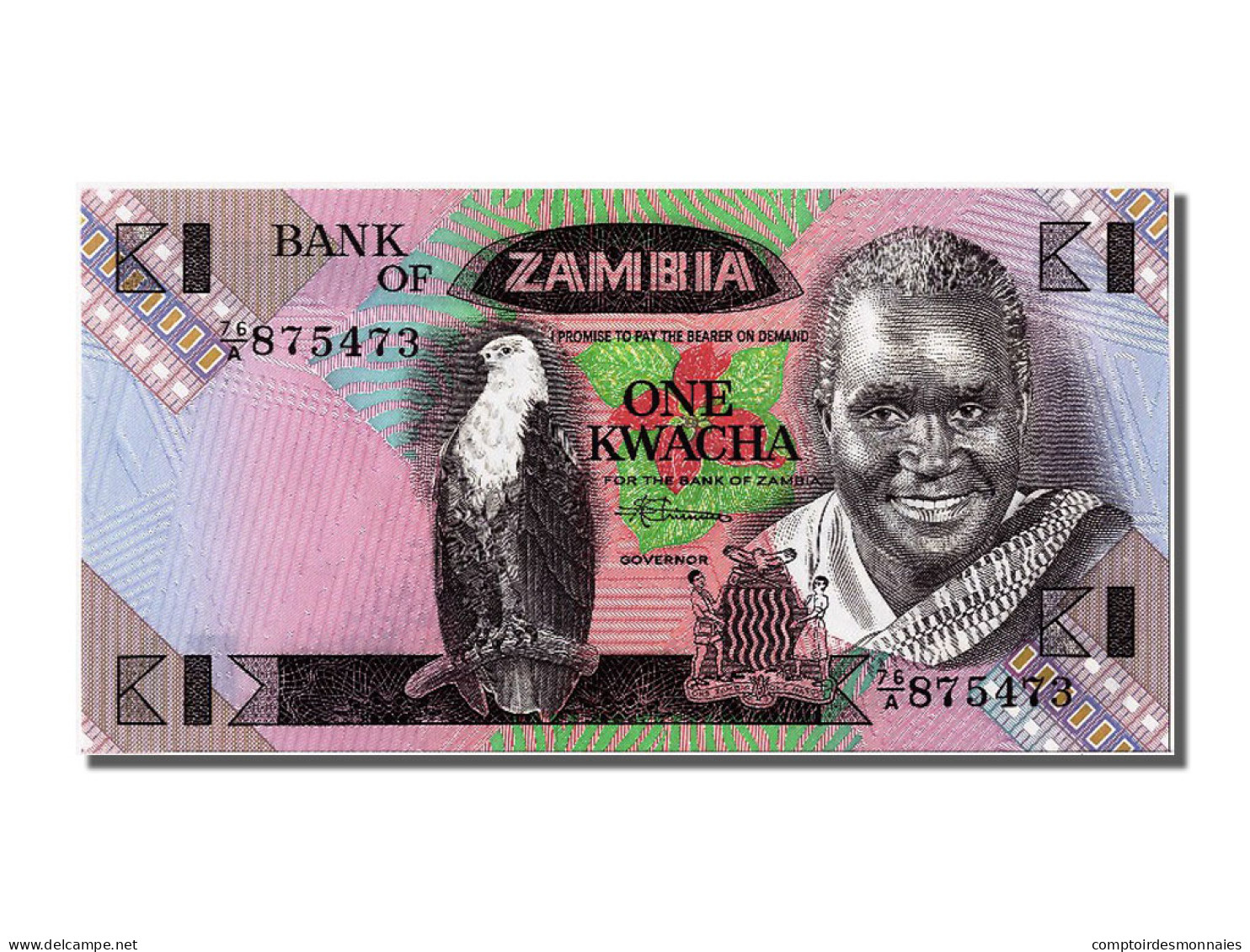 Billet, Zambie, 1 Kwacha, NEUF - Zambia