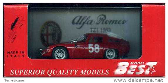 ALFA ROMEO TZ1 TARGA FLORIO 1964 BEST 9067 NUOVO IN BOX - Best Model