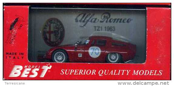 ALFA ROMEO TZ1 TARGA FLORIO 1965 BEST 9062 NUOVO IN BOX - Best Model