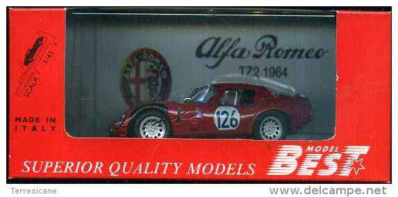 ALFA ROMEO TZ2 TARGA FLORIO 1966 BEST 9105 NUOVO IN BOX - Best Model