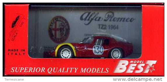 ALFA ROMEO TZ2 TARGA FLORIO 1966 BEST 9104 NUOVO IN BOX - Best Model