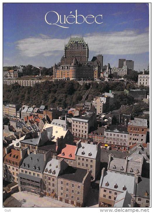 Canada > QUEBEC Château Frontenac(Timbre Stamp "CANADA")( Editions  :FOTOPAGE Q131 Photo Yves TESSIER) *PRIX FIXE - Québec - Château Frontenac