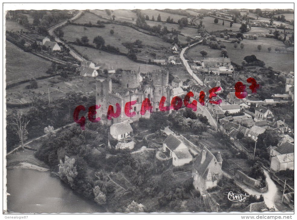 03 - BOURBON L' ARCHAMBAULT  - VUE  AERIENNE SUR LE VIEUX CHATEAU ET LE LAC - Bourbon L'Archambault