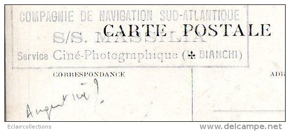 Argentine  ??    Cachet Compagnie De Navigation Sud Atlantique  SS-Massilia - Argentine