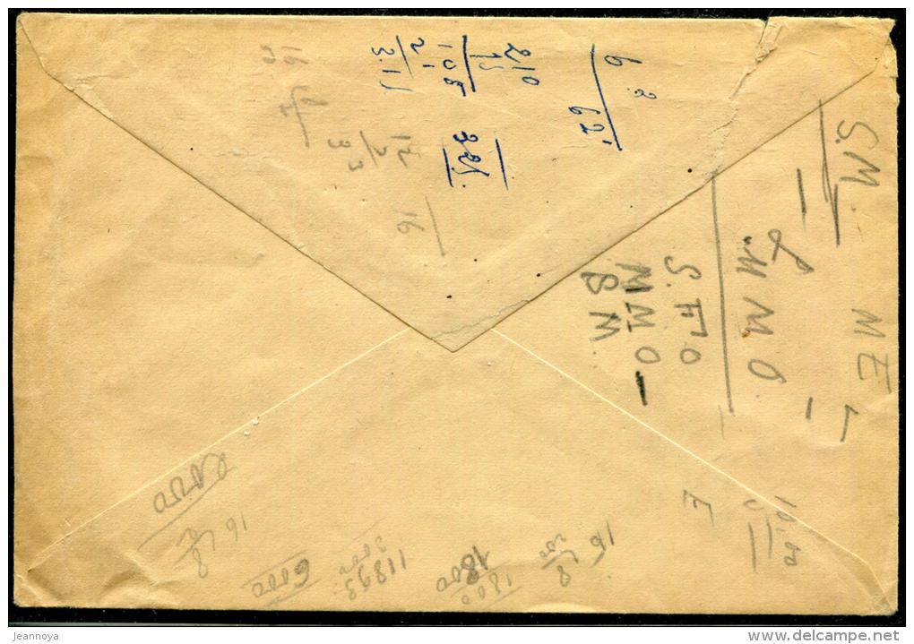 MAROC - N° 142 + 167 OBL. TAOURIRT LE 18/6/1940 POUR OUJDA, AVEC C.S. CONTROLE CIVIL DE TAOURIRT - TB - Cartas & Documentos