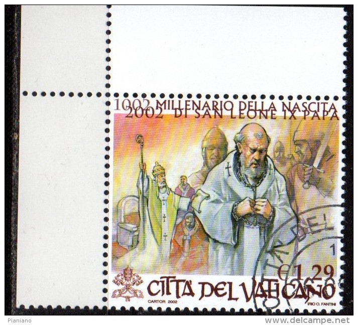 PIA -  VATICANO -  2002  : 1000°  Della  Nascita  Di  San  Leone  Papa -     (SAS  1280-82 ) - Gebruikt