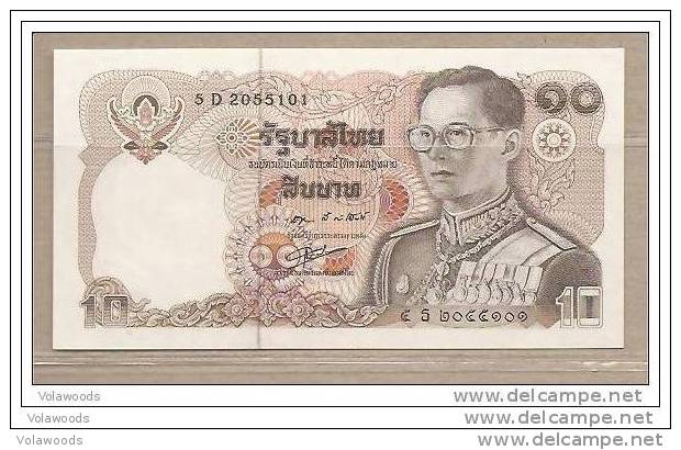 Thailandia - Banconota Non Circolata FdS UNC Da 10 Baht P-87a.4 - 1980 #19 - Tailandia