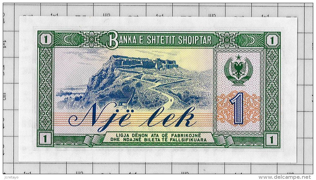 1 Lek, World Paper Money N° 40 Neuf - Albania