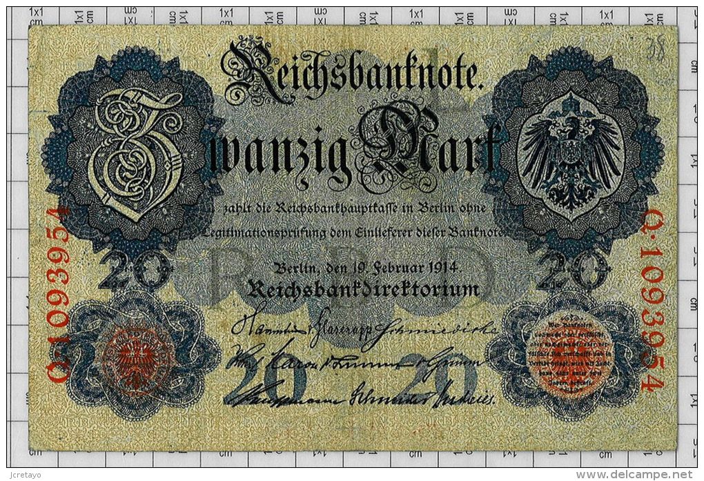 World Paper Money N° 46b Etat SPL - 20 Mark
