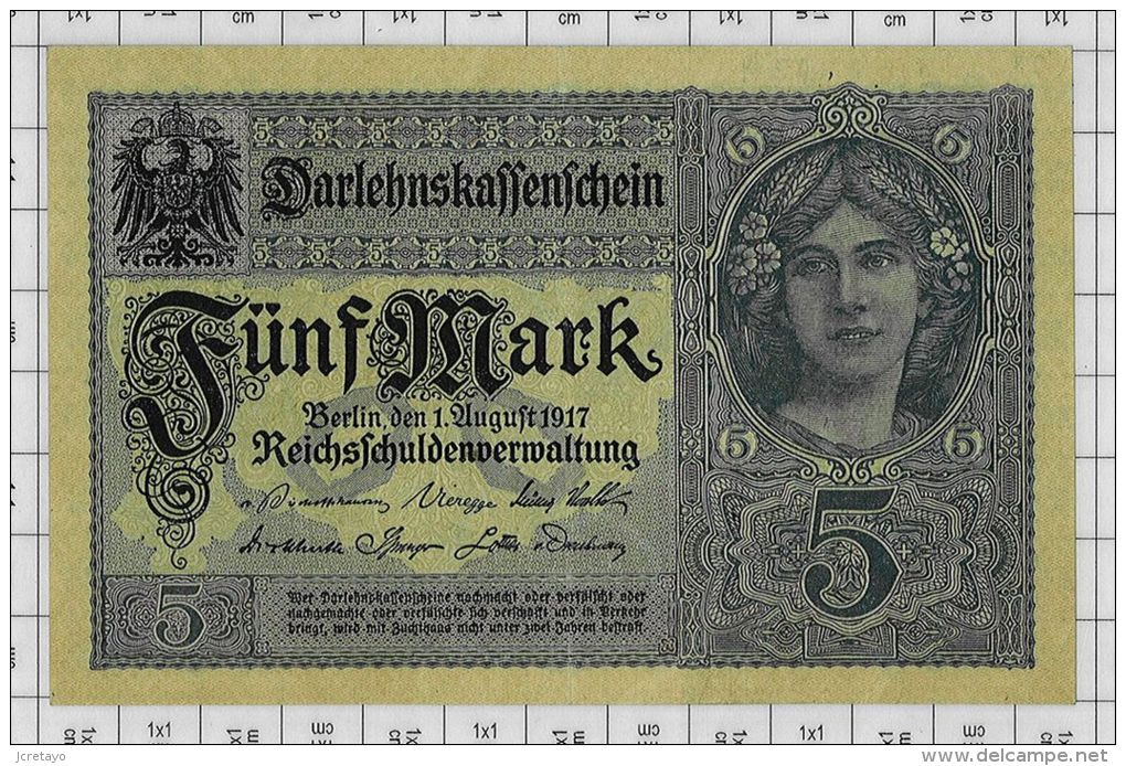 World Paper Money N° 56b Etat SPL - 5 Mark