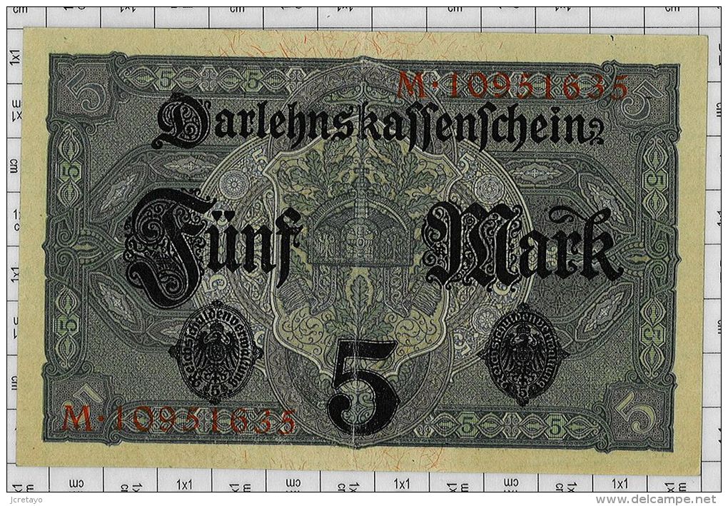 World Paper Money N° 56b Etat SPL - 5 Mark
