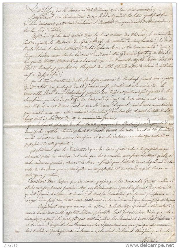 Arrêté Du Préfet De La Mayenne Du 6/2/1826. Indemnisation D´anciens émigrés Spoliés - Documentos Históricos