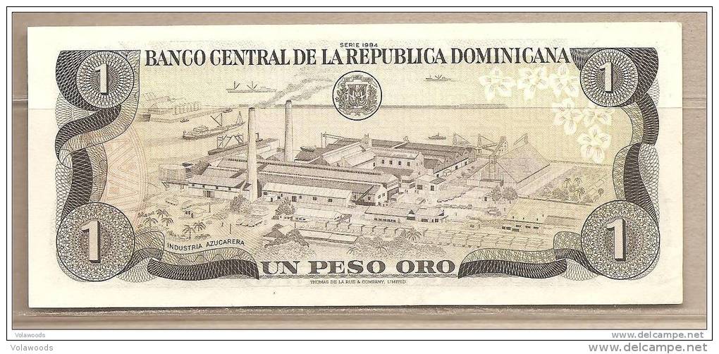 Rep.Dominicana - Banconota Non Circolata FdS UNC Da 1 Peso Oro P-126a.1 - 1984 #19 - Repubblica Dominicana