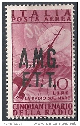 1947 TRIESTE A POSTA AEREA RADIO 10 LIRE MH * - RR11870 - Poste Aérienne