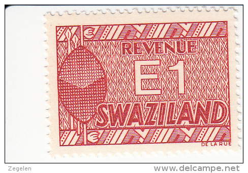 Swaziland Fiskale Zegel E1(nog Niet In Barefoot) - Swaziland (1968-...)