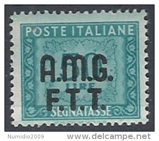 1947-49 TRIESTE A SEGNATASSE 2 RIGHE 50 LIRE MH * - RR11873 - Strafport