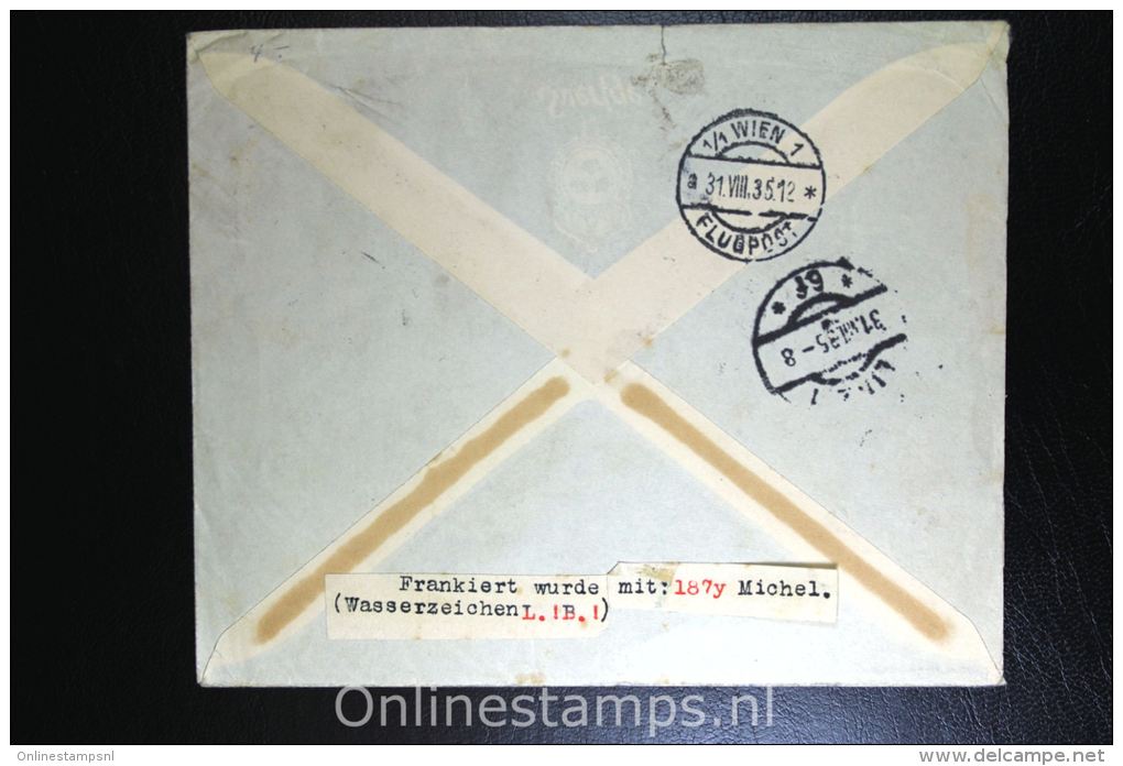 Sweden: Registered Cover 1933 Stockholm To Linz, Austria, Special Flight  Nattflyg/Nightflight , Nr 231 Stripx2 - Storia Postale