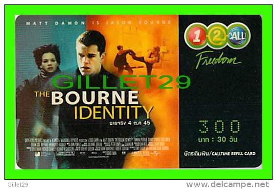 TÉLÉCARTES, THAILANDE - CINÉMA, FILM, THE BOURNE IDENTITY (MATT DAMON) 12/2004 - PHONECARDS - - Cinéma