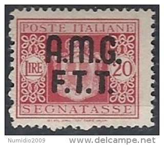 1947 TRIESTE A SEGNATASSE 20 LIRE MH * - RR11874 - Postage Due